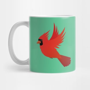 Flying northern cardinal Mug